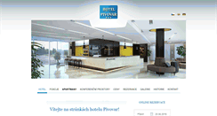Desktop Screenshot of hotel-pivovar.cz