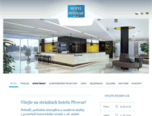Tablet Screenshot of hotel-pivovar.cz